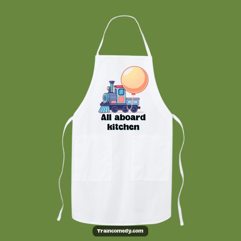 Funny Train Chef Apron: Cook with Whimsical Spirit!