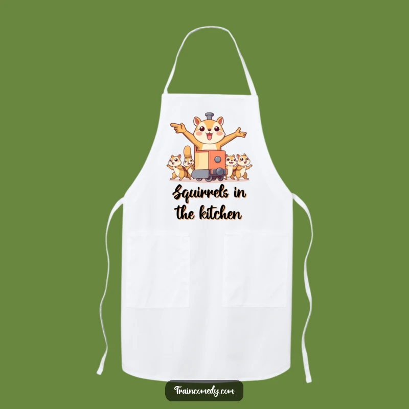 Funny Flying Squirrel Train Apron: Cook with Adventure, Team Fun, Gift