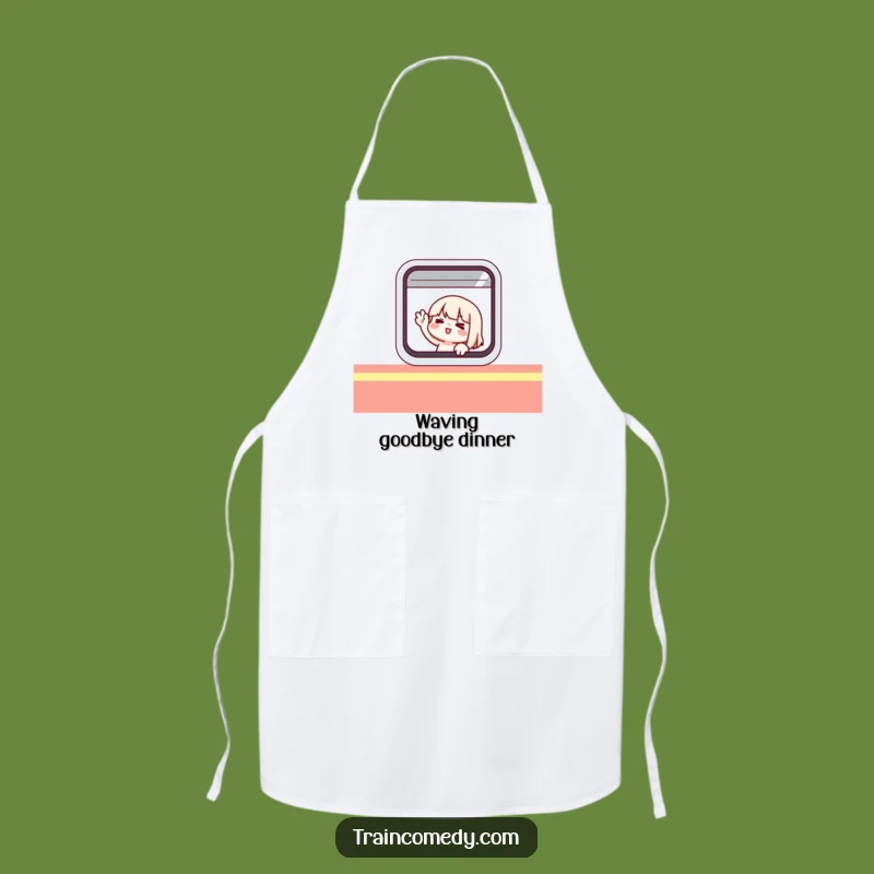 Funny Chef Character Apron: Train Window Cooking Gear, Perfect Funny Gift