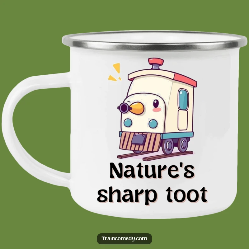 Funny Pencil Train Whistle Camping Mug Adventure-Ready Creative Humor