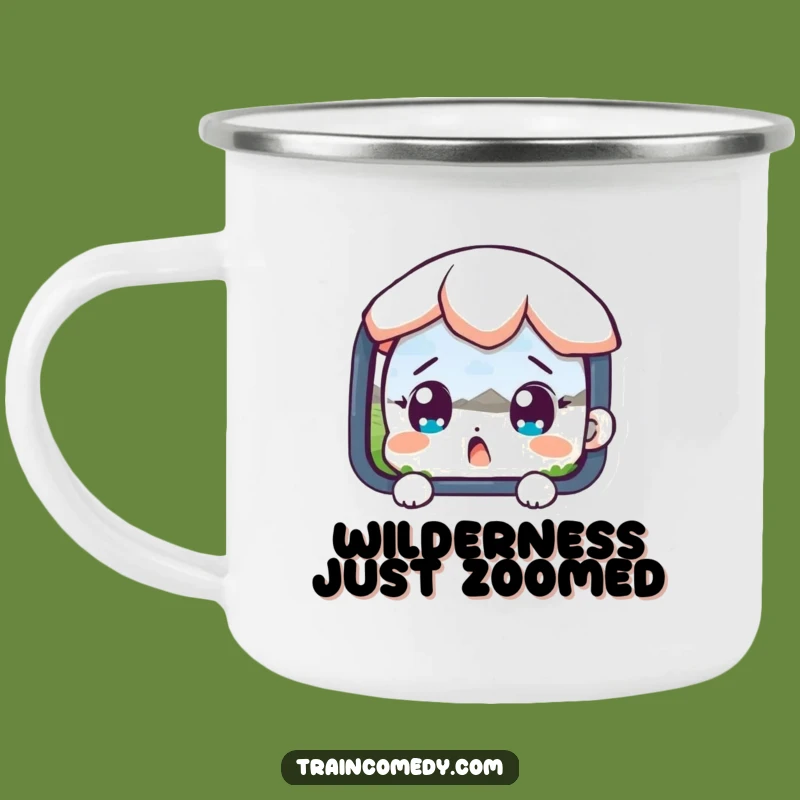 Funny Scenic View Camping Mug: Enjoy Your Coffee with Wide-Eyed Delight