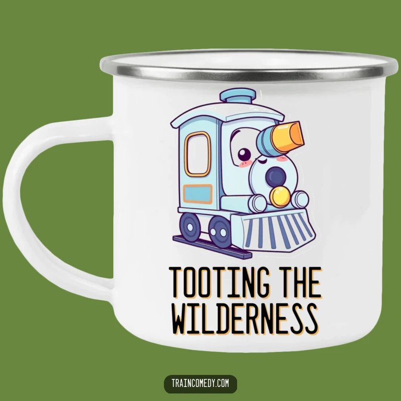 Funny Toots Train Camping Mug - Kawaii Horn Blowing Adventure Cup