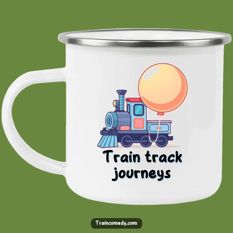 Funny Train Campfire Mug: Sip Your Adventure with This Whimsical Ride!