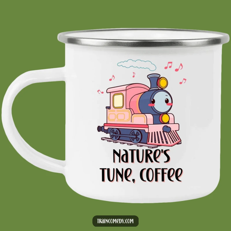 Funny Cheerful Train Whistle Camping Mug - Hilarious Musical Journey Cup