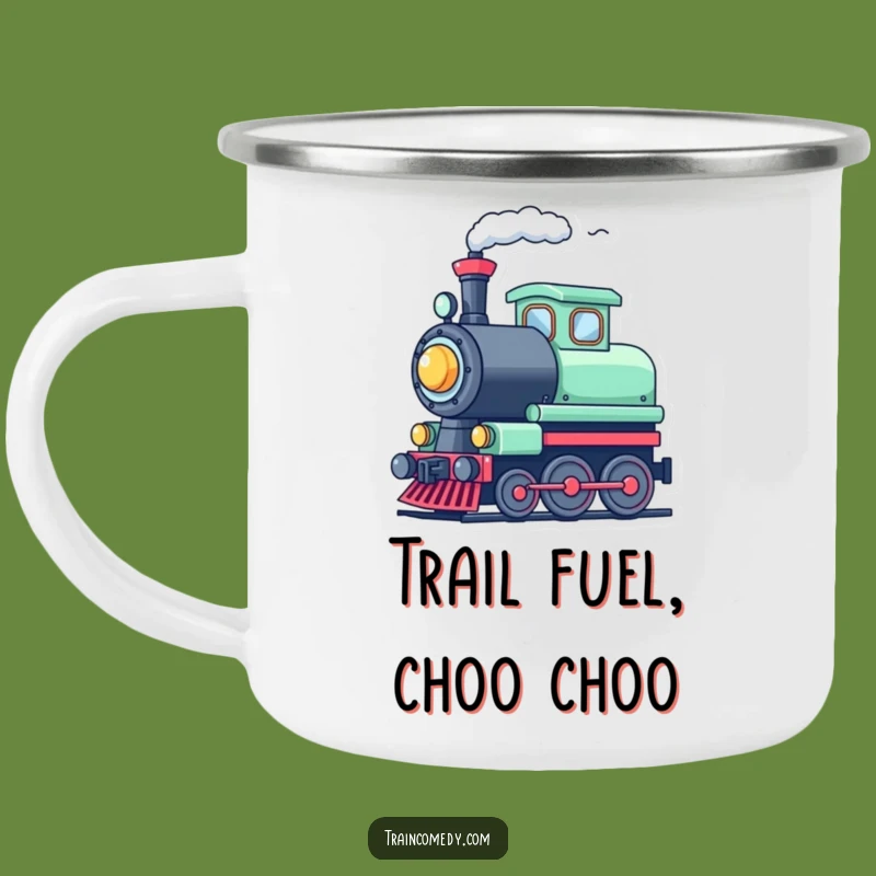 Funny Train Whistle Camping Mug - Durable & Cheerful Outdoor Cup