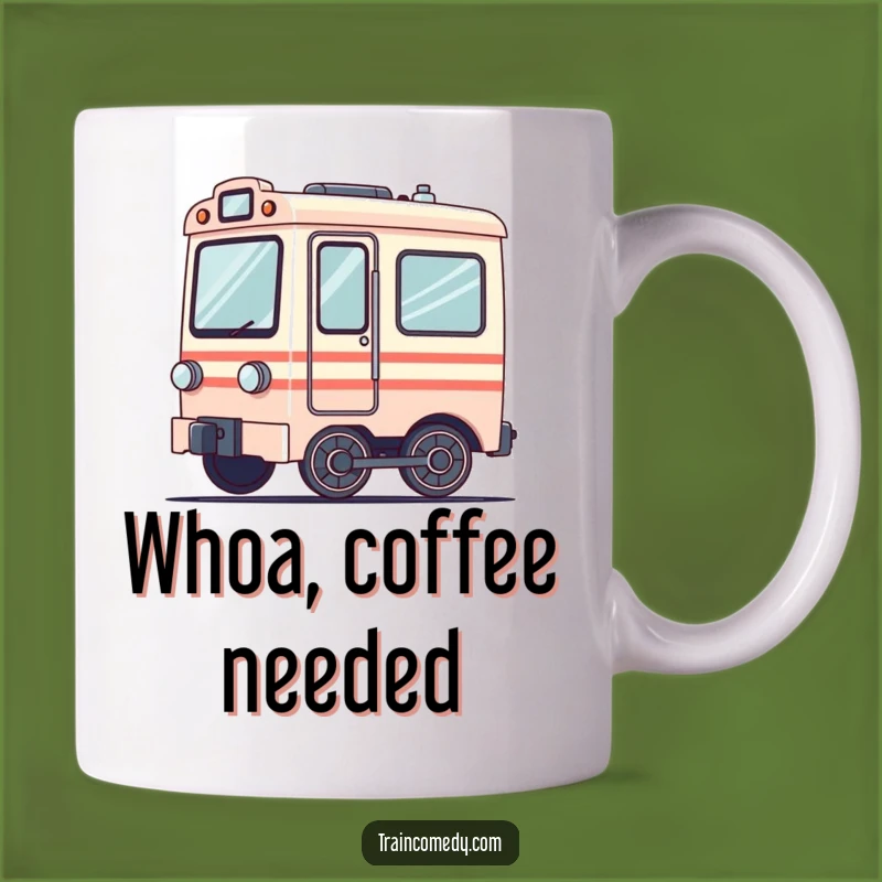 Funny Dizzy Train Mug - Hilarious Confusion for Coffee Lovers