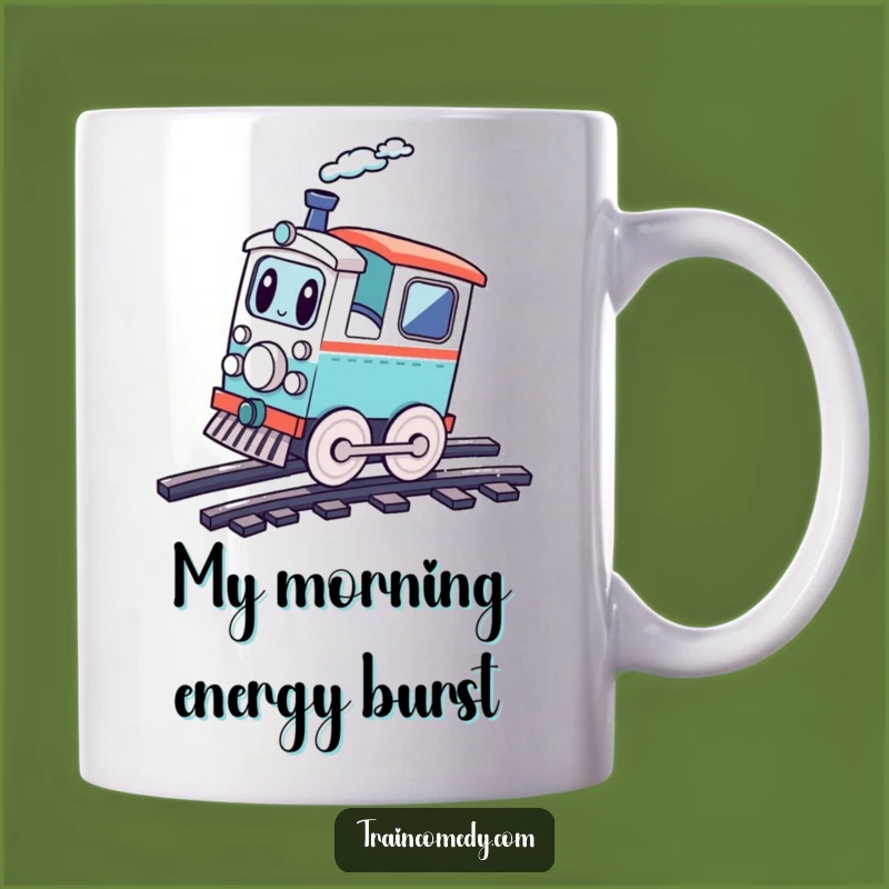 Funny Kawaii Train Cartwheel Mug - The Playful Gift for Energetic Souls!