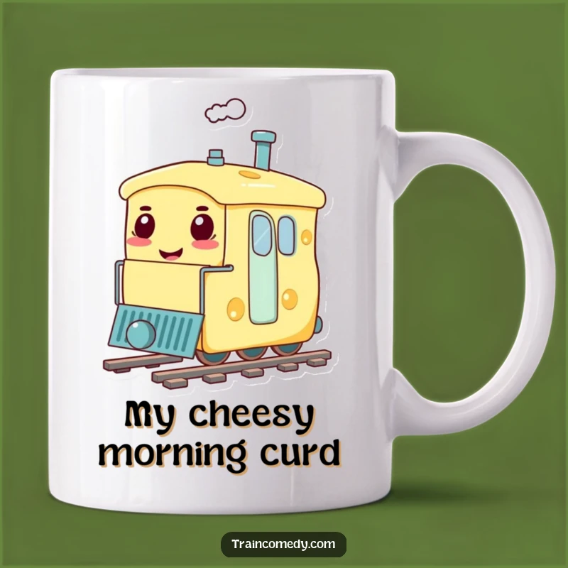 Funny Cheese Train Mug A Deliciously Humorous Ride for Your Coffee