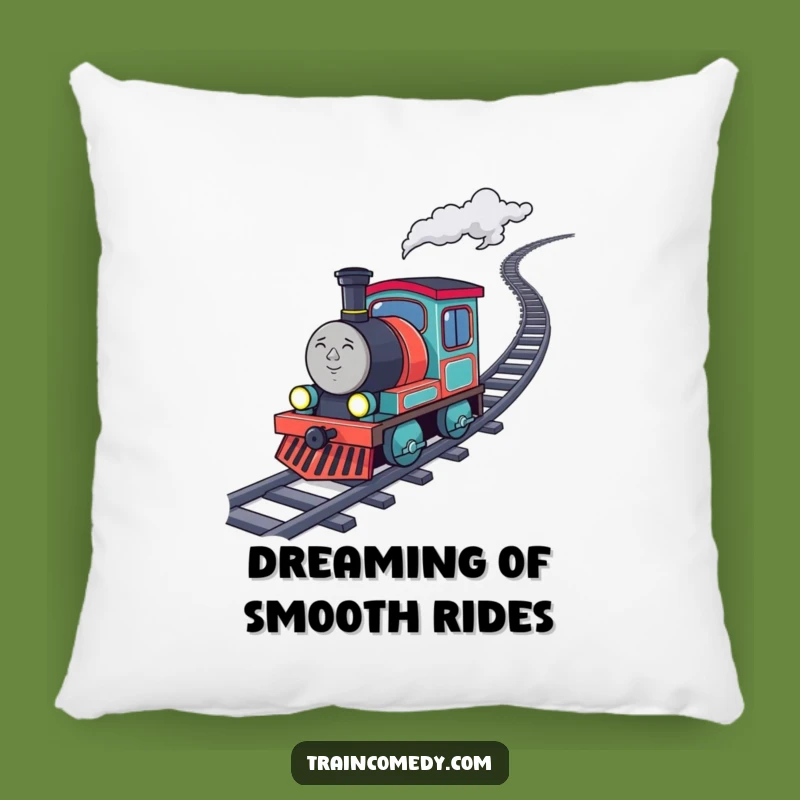 Funny Determined Train Pillow - Cozy & Inspiring Accent for Home