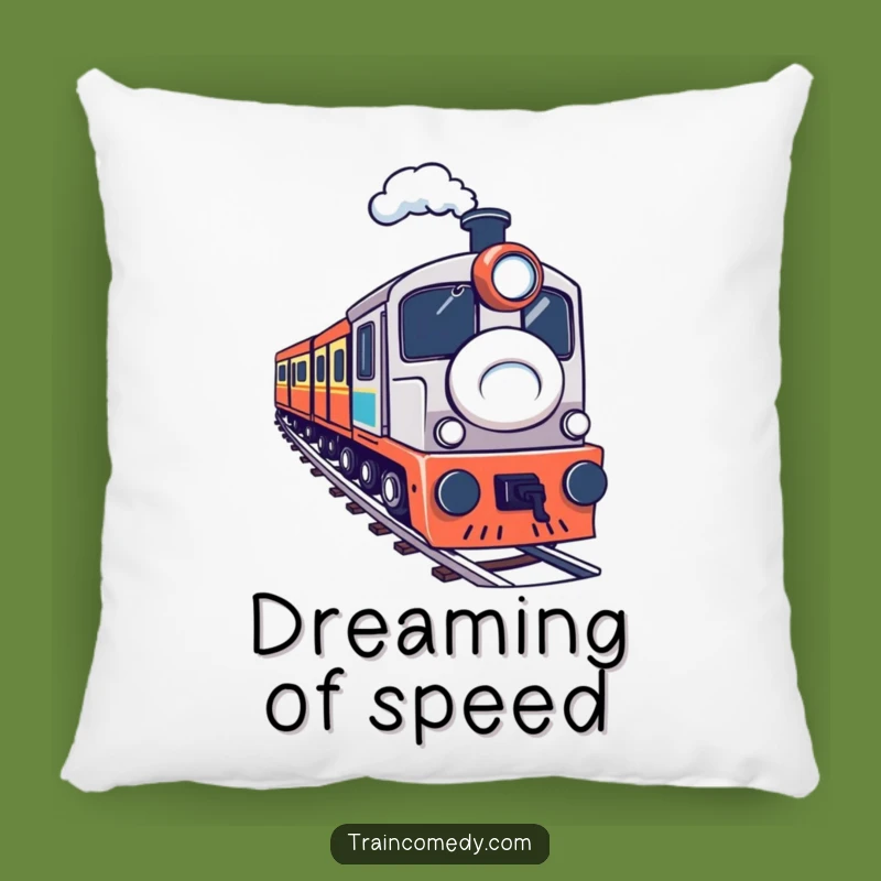 Funny Train Curve Pillow - Comfy & Hilarious Determined Accent Gift