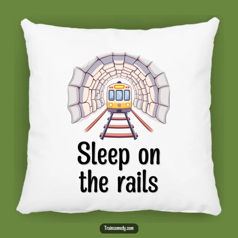 Funny Train Tunnel Pillow - Comfy & Hilarious Travel Accent Gift