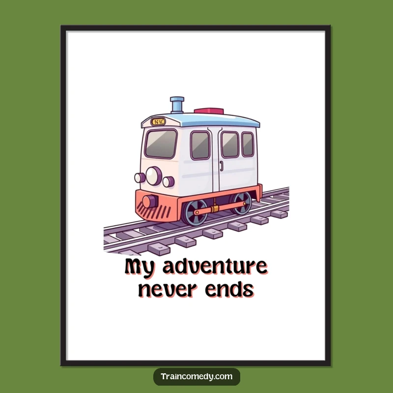 Funny Spinning Train Digital Art: Merry Motion for Instant Decor