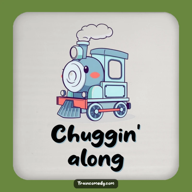 Funny Choo-Choo Train Drink Coaster Set: Protect Surfaces with Locomotive Charm