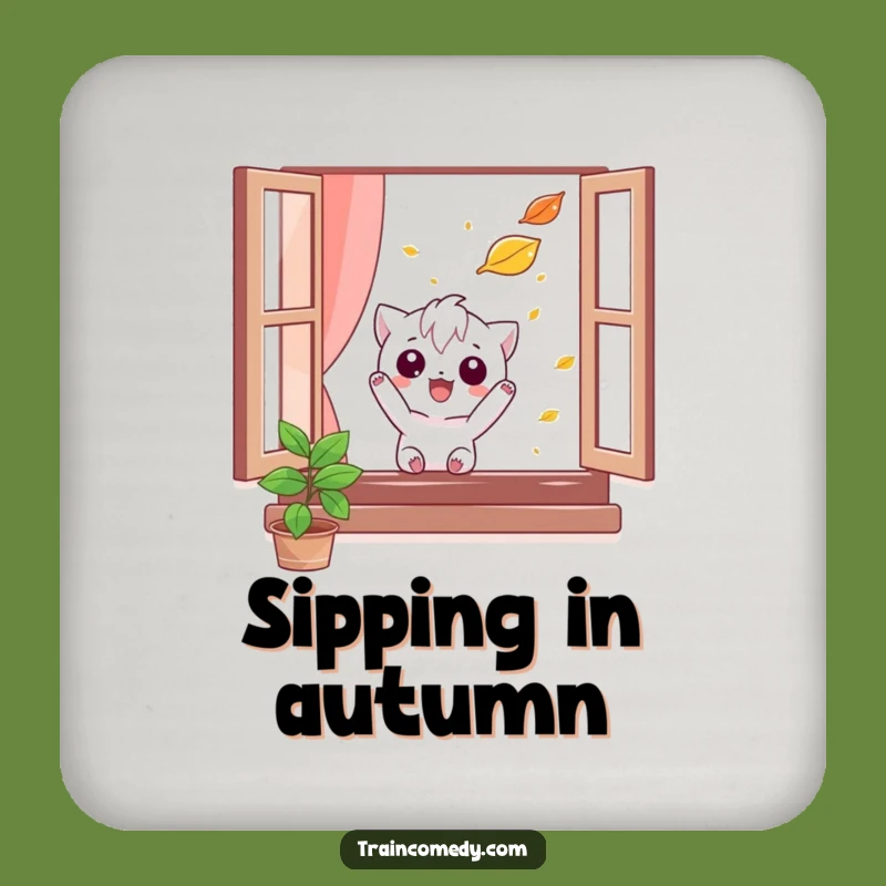 Funny Leaf Catcher Coaster: Protect surfaces with playful charm, a unique funny gift.