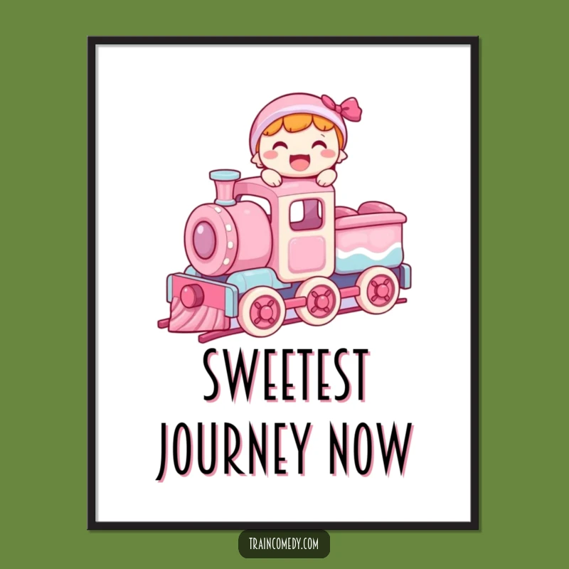Funny Wall Art: Candy Train Joyride, Sweet Balance, Perfect Funny Gift Decor