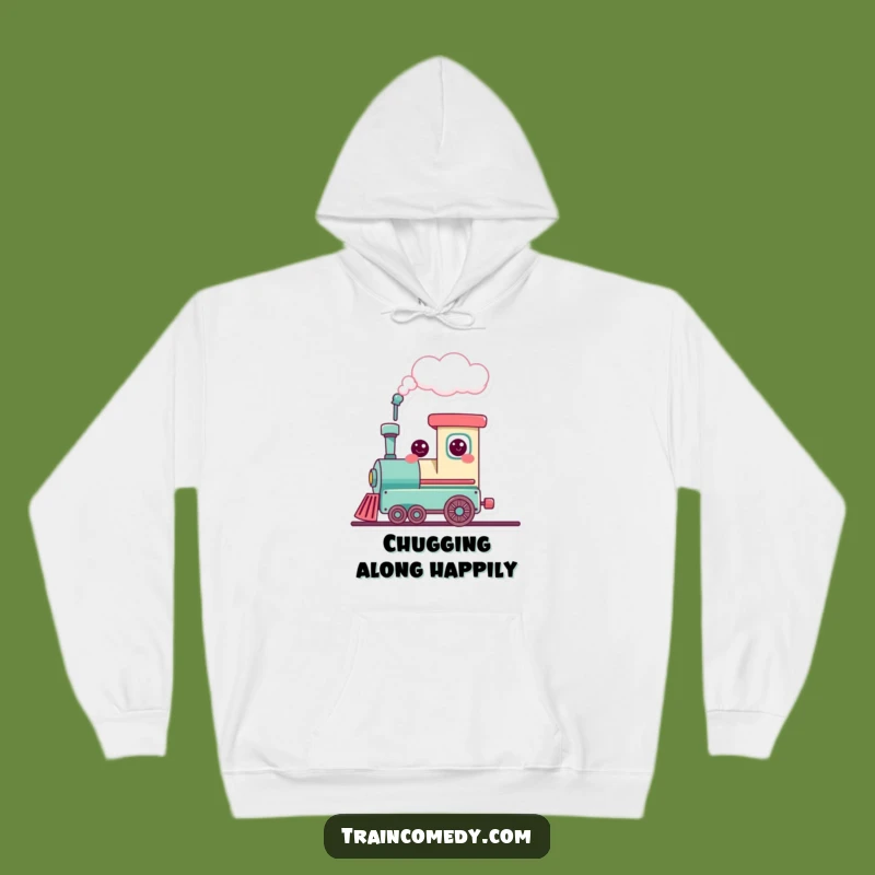Cozy Funny Kawaii Train Hoodie - Warmth Filled with Love!