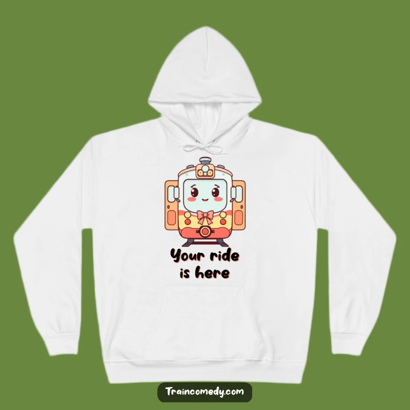 Funny Train Hoodie - Cozy Up with This Hilarious Welcoming Character!