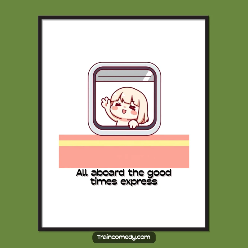 Free Printable Wall Art: Train Traveler - Whimsical Downloadable Decor