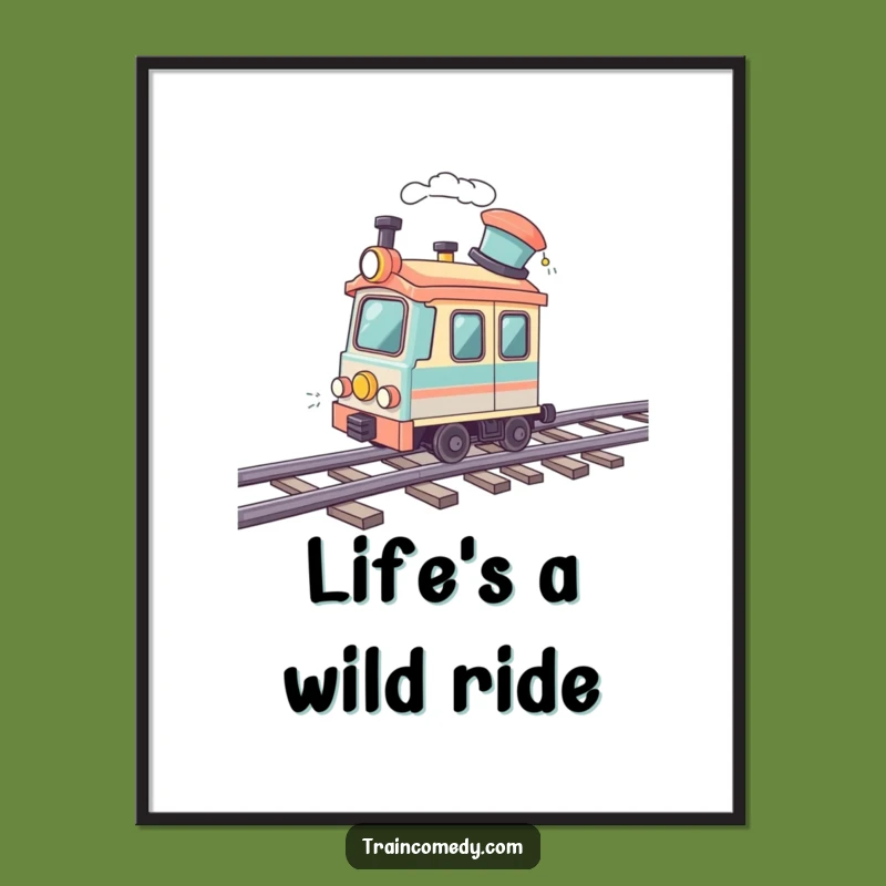 Free Printable Speedy Train Wall Art - Funny Downloadable Decor for Kids