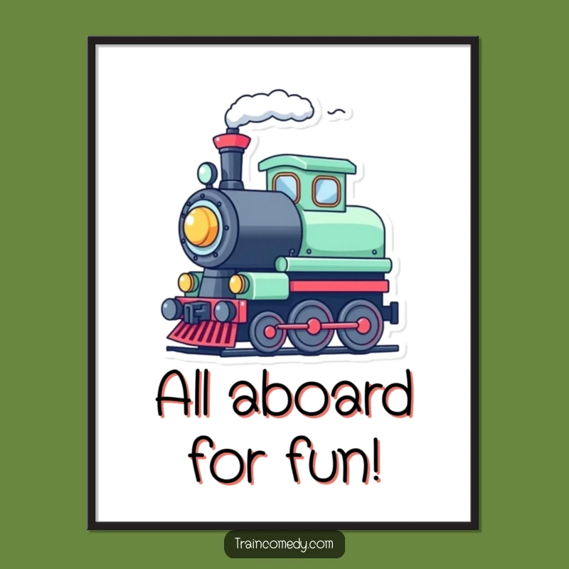 Free Printable Wall Art: Whimsical Train Art, Fun Downloadable Decor
