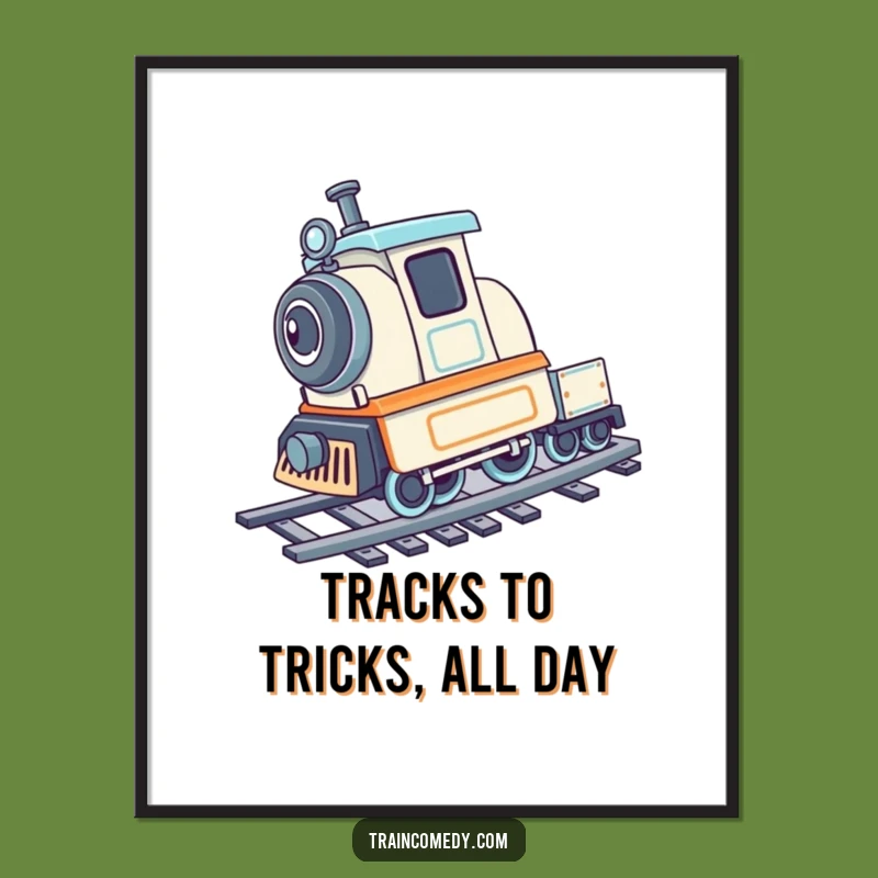 Free Printable Train Cartwheel Wall Art - Playful Downloadable Decor for Energetic Spaces
