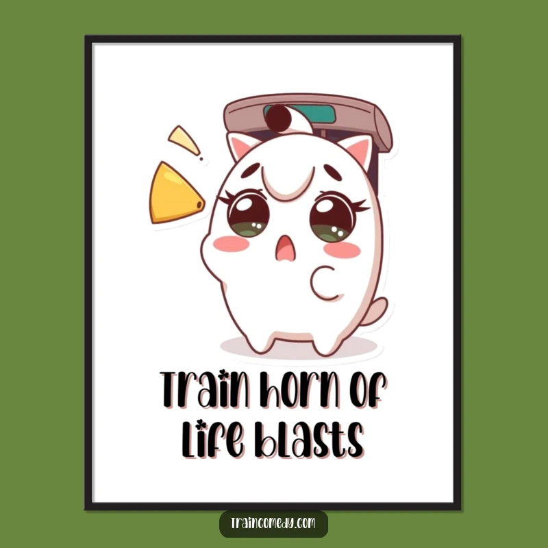 Free Printable Kawaii Surprise Art: Wide-eyed Character Wall Decor Downloadable Gift