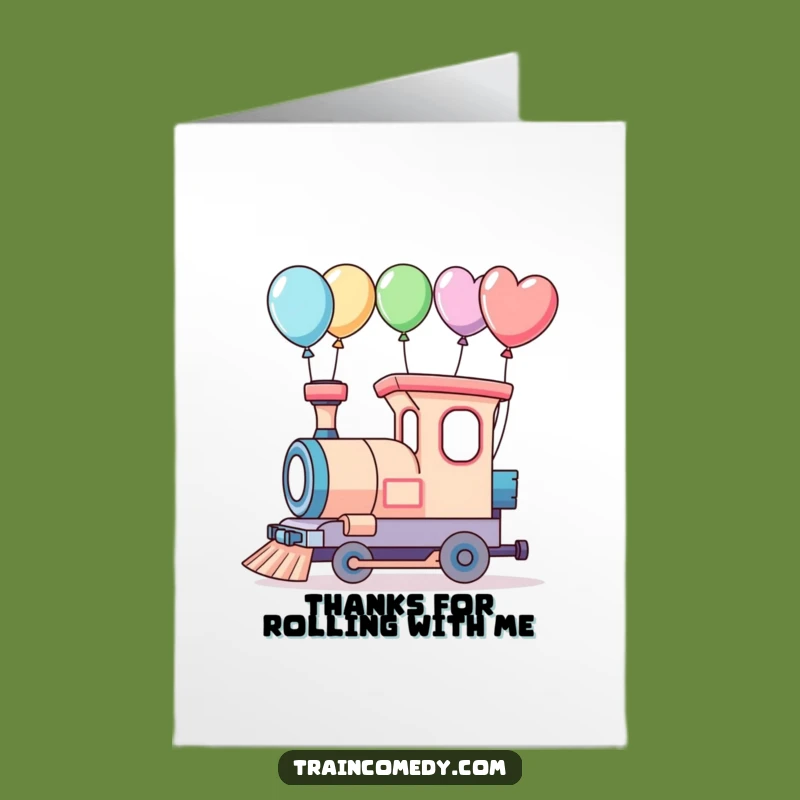 Free Printable Thank You Card: Train Adventure Thanks - Whimsical Downloadable Gift