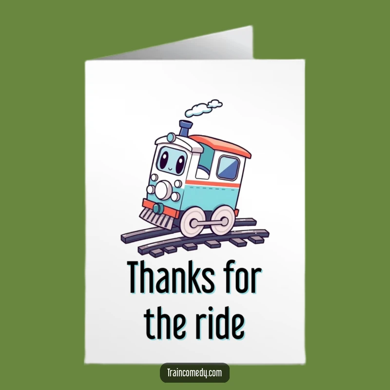 Free Printable Zippy Train Thank You Card - DIY Downloadable Gift for Energetic Thanks