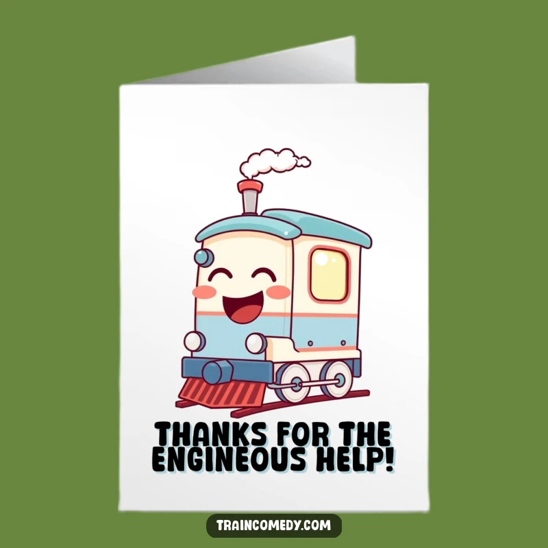 Free Printable Thank You Train Card - Funny Downloadable Gratitude Express