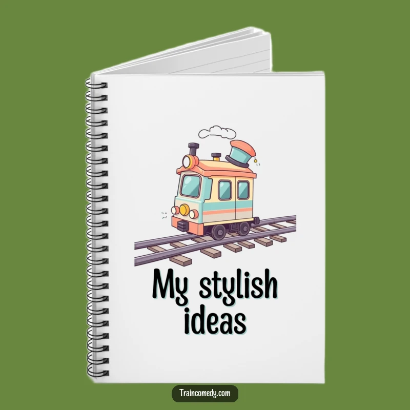 Funny Jaunty Hat Train Notebook - Plan Your Adventures with a Smile