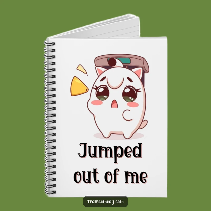 Funny Kawaii Train Horn Notebook: Surprised character journal, a perfect funny gift for notes.