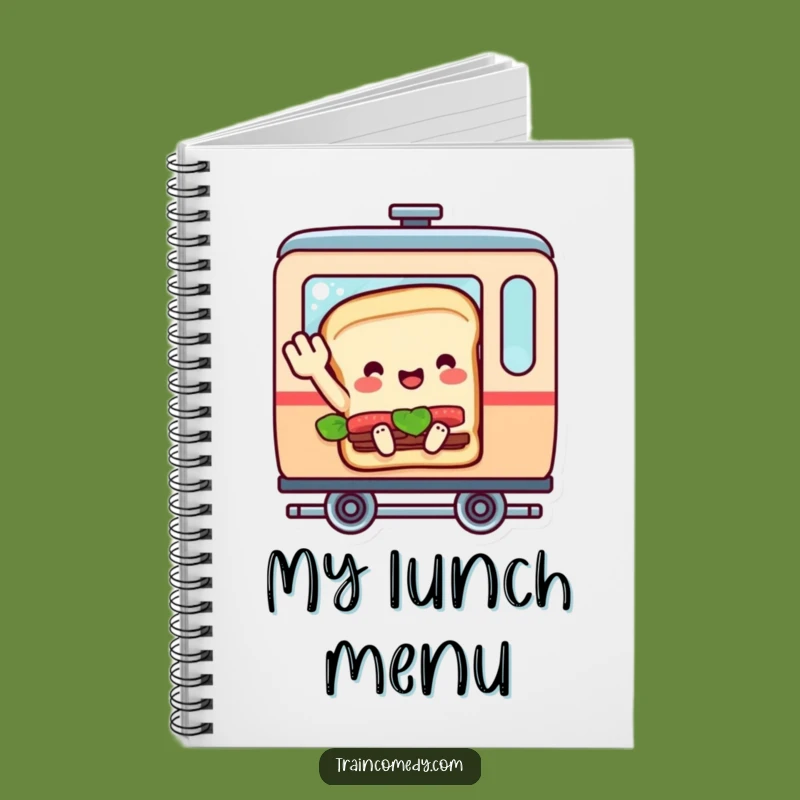 Funny Sandwich Train Notebook Capture Ideas with Delicious Humor