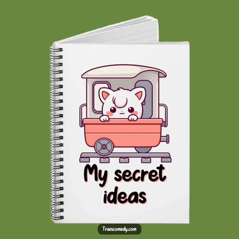 Funny Train Journey Journal: Record adventures with a playful peek, a funny gift for travelers.