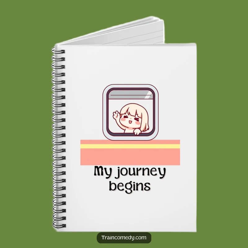 Funny Traveling Character Notebook: Whimsical Train Journal, Ideal Funny Gift