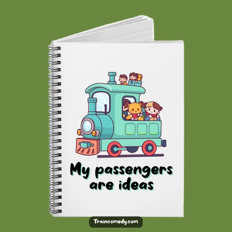 Funny Kawaii Train Notebook: Happy Passenger Log, Hilarious Journal Funny Gift!