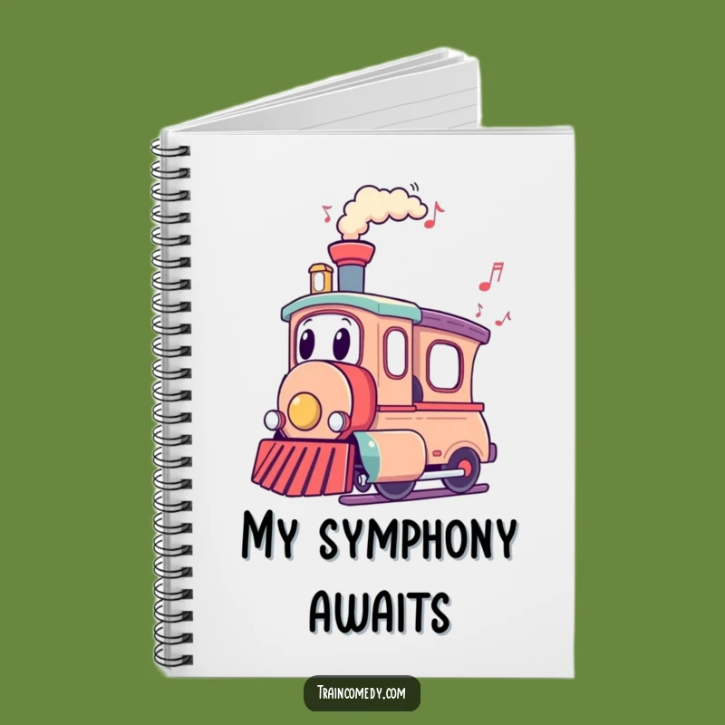 Funny Train Notebook - Jot Down Ideas with Melodious & Hilarious Notes!