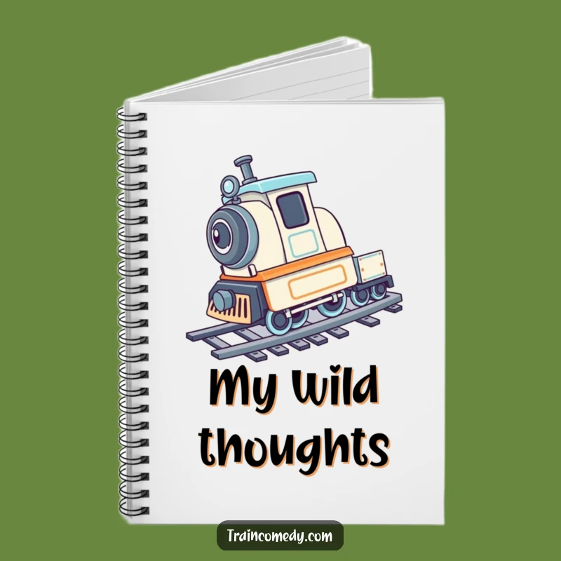 Funny Train Cartwheel Notebook: Jot Down Ideas with Playful Track Flair Gift