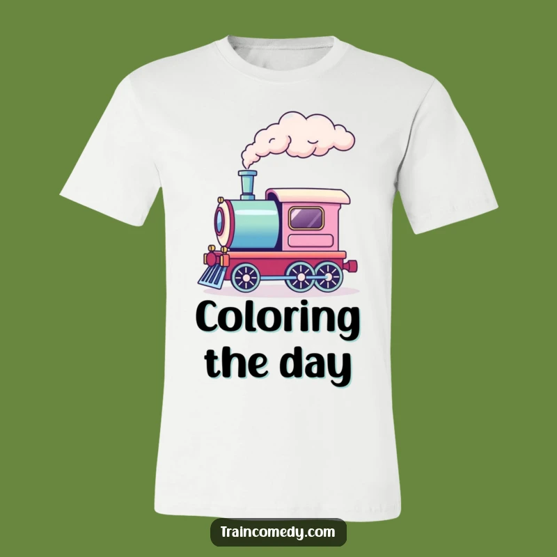 Funny Rainbow Smoke Train T-Shirt - Colorful and Comical Apparel