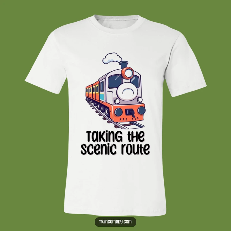 Funny Train Curve T-Shirt - Humorous Navigator Tee & Gift